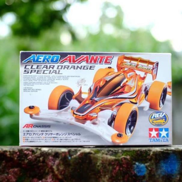 SIÊU XE ĐUA ĐỒ CHƠI Chính hãng Nhật Bản [Kèm mô tơ] – Aero Avante Orange - Tamiya 4WD - Mô hình xe lắp ráp trẻ em