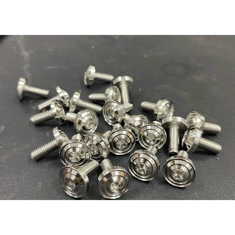 Ốc 6x10 đầu dù inox 304 nhiều mẫu gắn carte ốp pô và nhiều vị trí trên xe