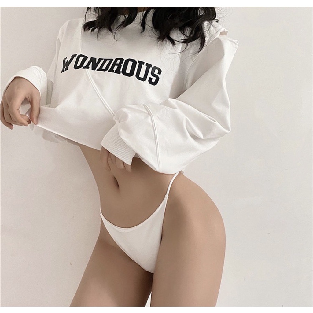 Quần Lót Lọt Khe Cotton Thun Lạnh Dây Mảnh Sexy Lacy Bra - QL53 | BigBuy360 - bigbuy360.vn