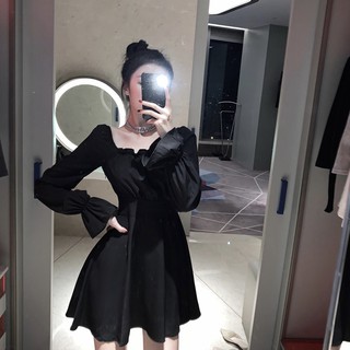 Váy nữ dáng xoè thắt nơ lưng