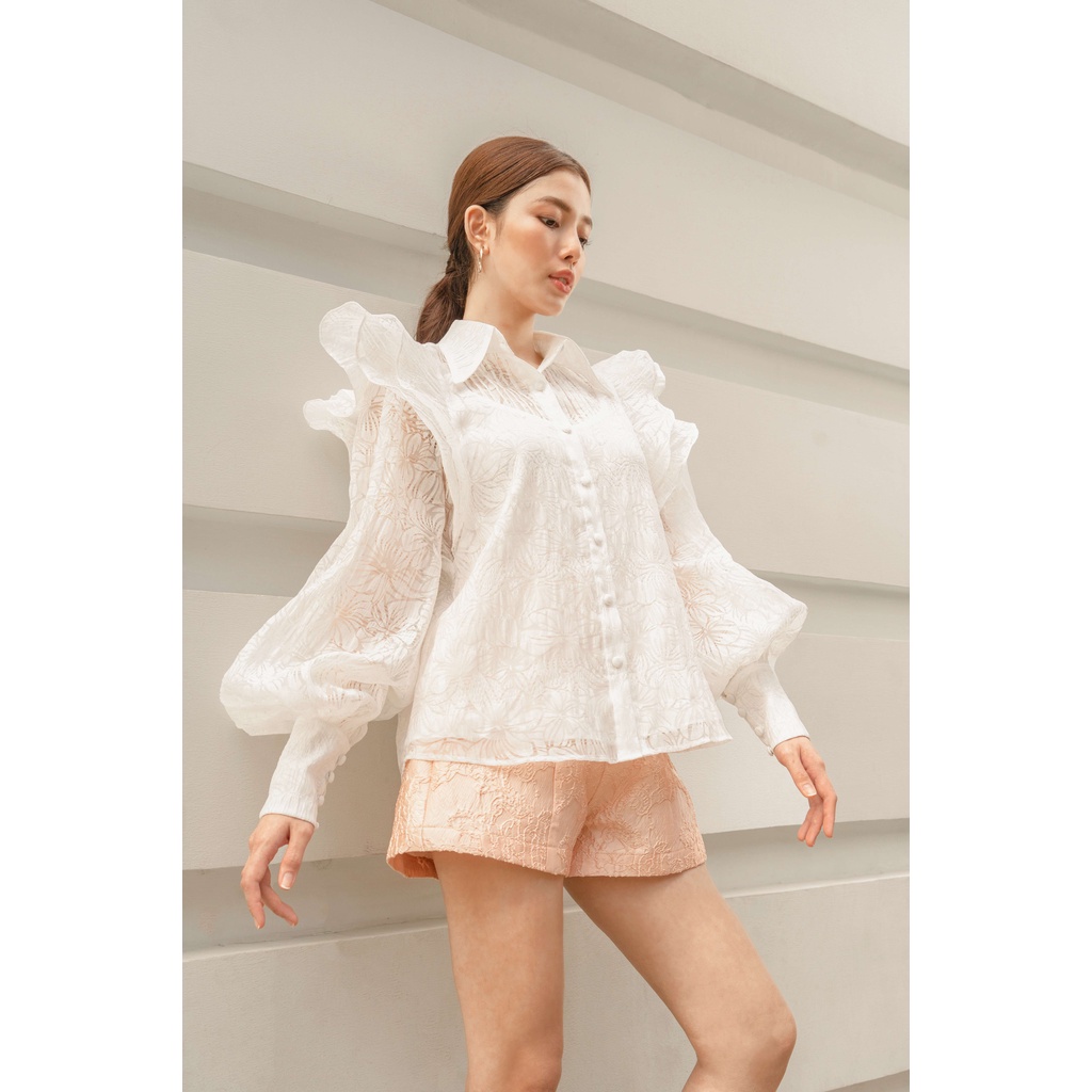 Áo sơ mi kiểu tay phồng - alula shirt - dearie.club