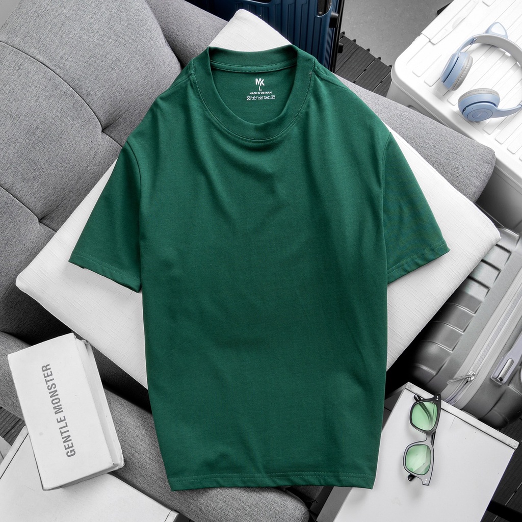 Áo thun trơn local brand nam nữ unisex form rộng tay ngắn cổ tròn basic có bigsize
