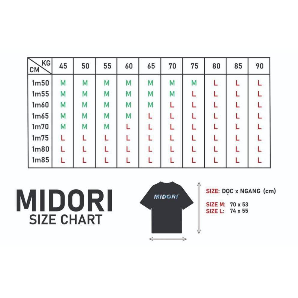 Áo thun unisex form rộng tay lỡ phông nam nữ Created Local Brand Mi Midori