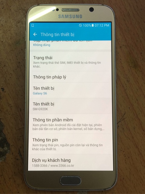 Điện thoại samsung galaxy s6