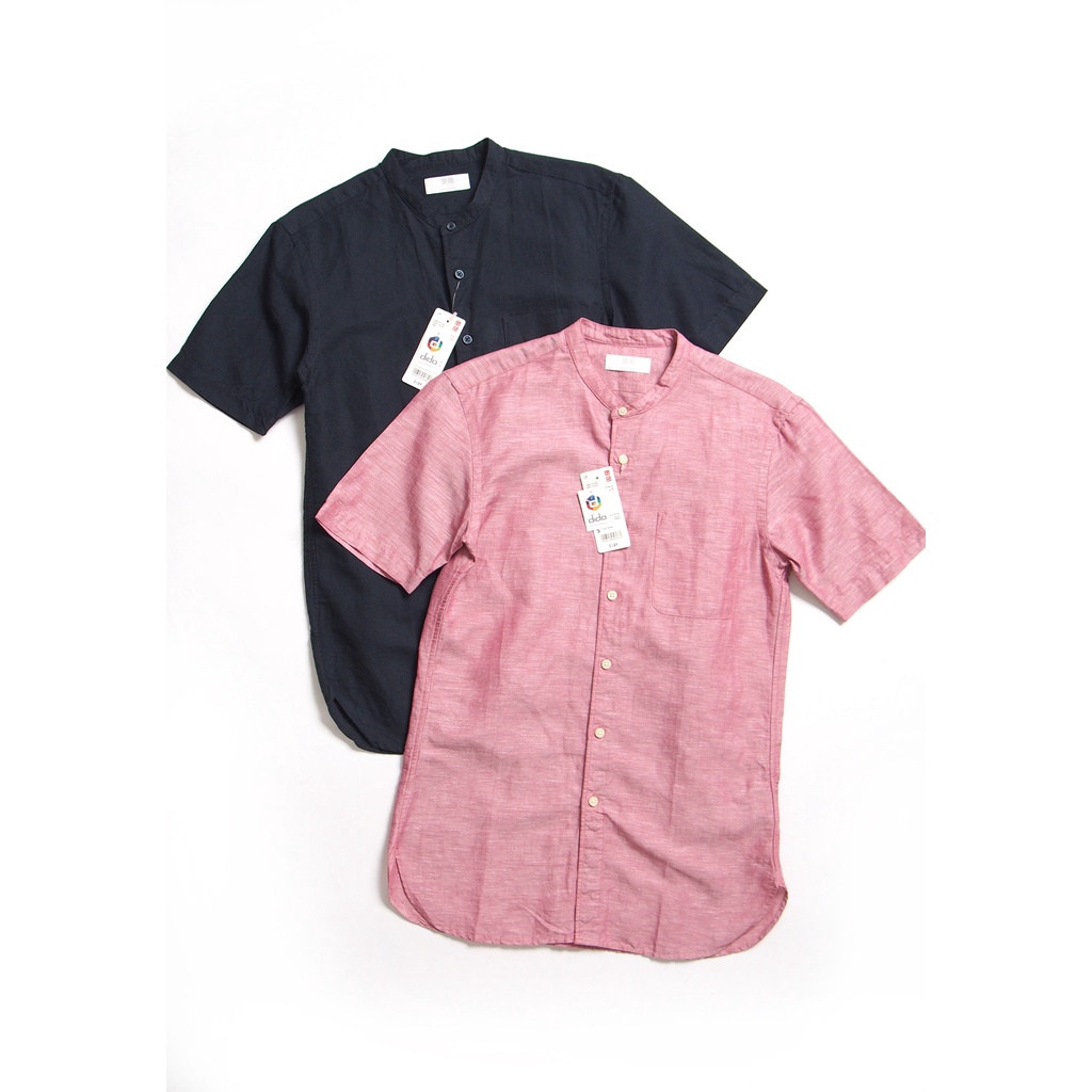 Áo sơmi tay ngắn U.niqlo Linen Cotton