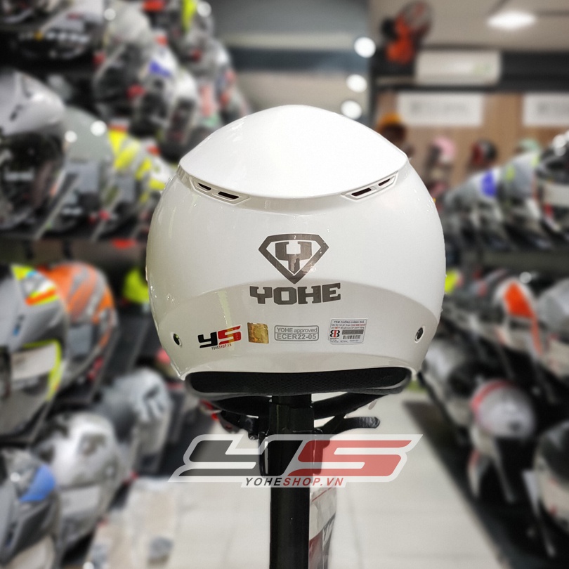 Yohe 852 Mũ Bảo Hiểm Yohe 3/4 Hai Kính