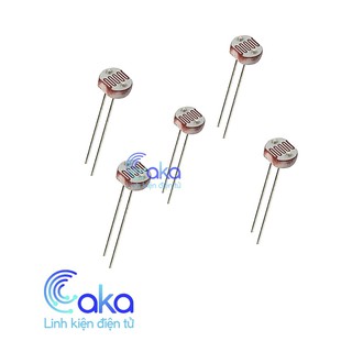Set 10 Quang Trở 5mm cảm biến ánh sáng CDS