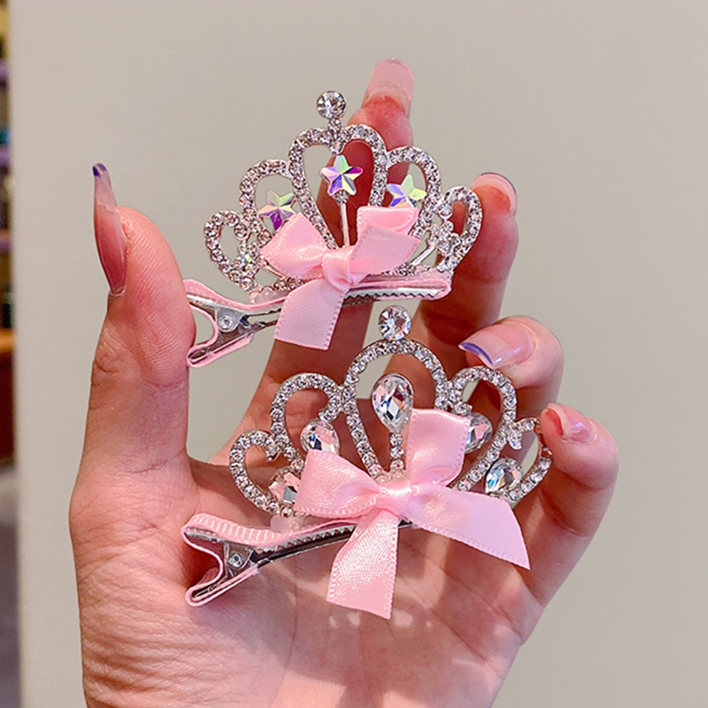 Kẹp Tóc Hình Vương Miện 3D Dễ Thương Cho Bé Gái timetunnel
