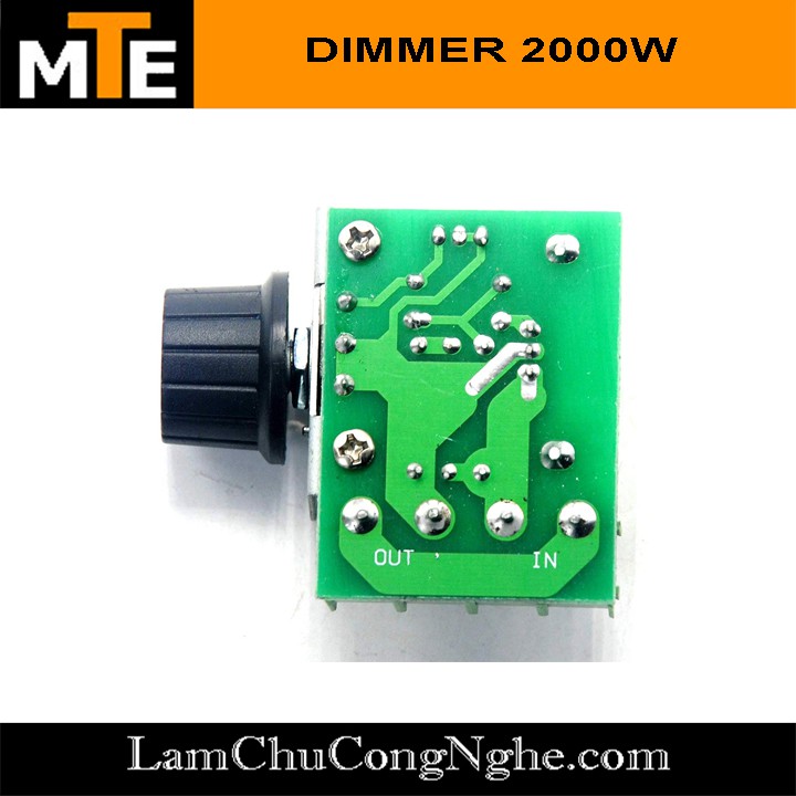 Mạch dimmer công suất 2000W Mạch điều khiển tốc độ động cơ, độ sáng bóng đèn AC 220v