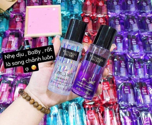 Cặp 2 chai Xịt thơm toàn thân Victoria's 75ml mỗi chai  LOẠI NÀY TINH CHẤT CÔ ĐẶC SIÊU THƠM | BigBuy360 - bigbuy360.vn