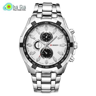 Đồng hồ nam curren 8023 dây thép
