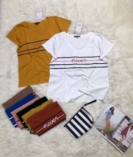 Áo thun cotton cổ tim