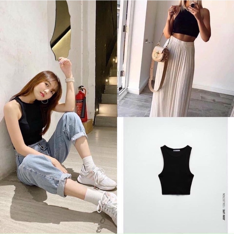 Áo Bra Ba Lỗ Thun Tăm Dáng Croptop  Siêu Mềm Mịn Hàng Xuất Khẩu