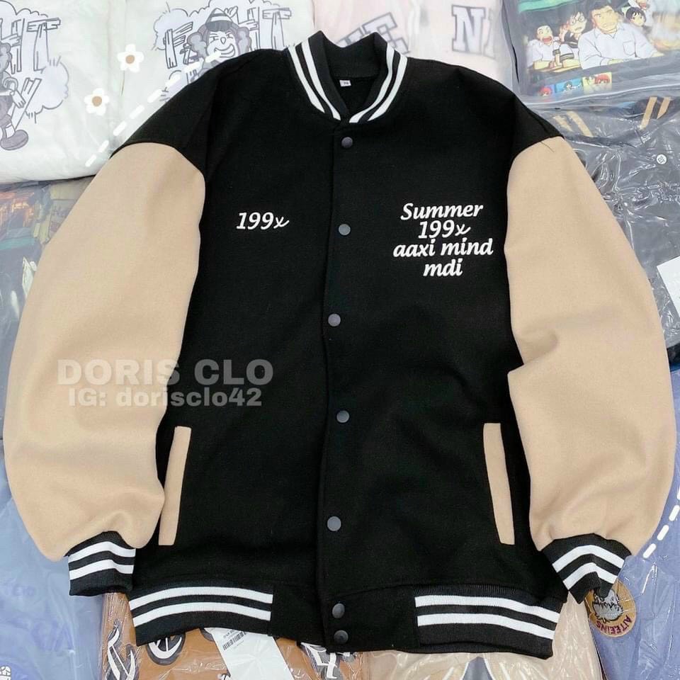 Áo khoác bomber Chống Nắng Cho Nam Nữ Và Cặp Đôi LOKI SHOP Có 3 Màu Chất Nỉ Unisex in hình 199X Form rộng Ulzzang