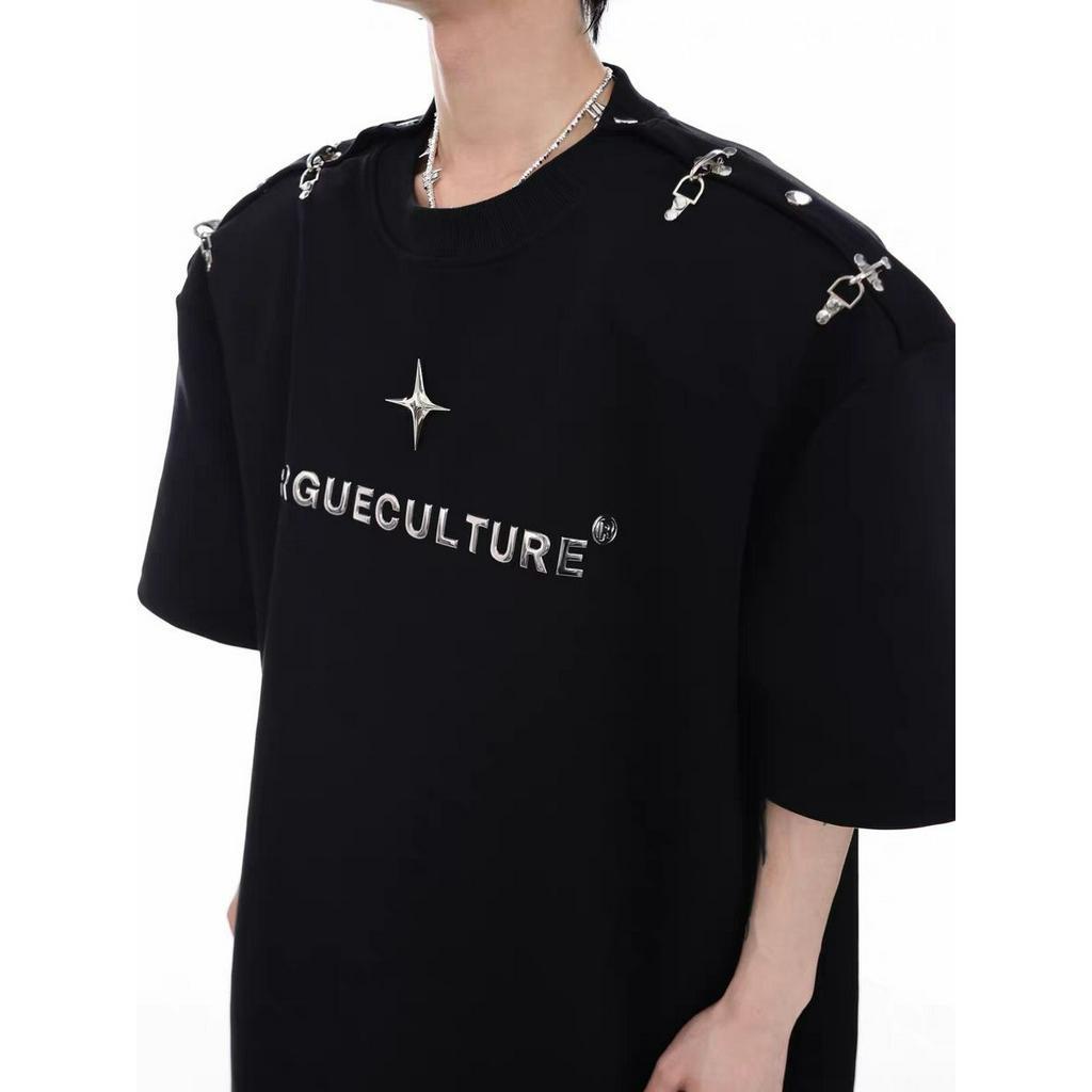 Áo Thun cotton Tay Ngắn 320g Thời Trang Đường Phố Mỹ Cho Nam Nữ