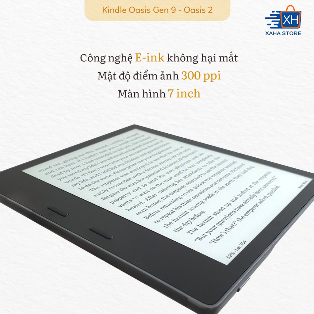 Máy đọc sách Kindle Oasis 2 (thế hệ thứ 9) năm 2018 - 8GB/32GB