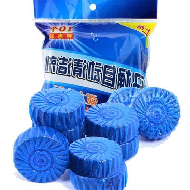 Túi 10 viên tẩy bồn cầu tiện ích cho gia đình