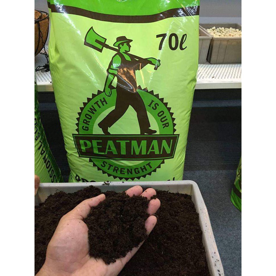 Đất hữu cơ PEATMAN ( PEAT MOSS) chuyên dùng ươm hạt giống túi 1kg tách lẻ ( túi zip)