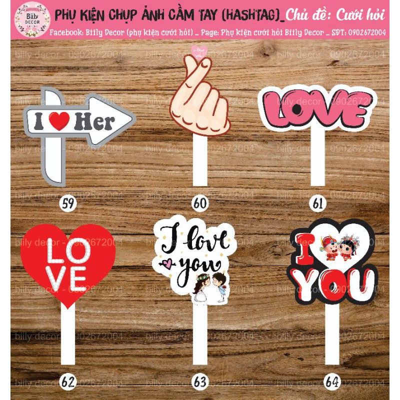 Phụ kiện chụp ảnh cầm tay chủ đề cưới 5