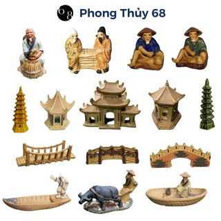 Mô hình tượng gốm trang trí tiểu cảnh non bộ,bể cá