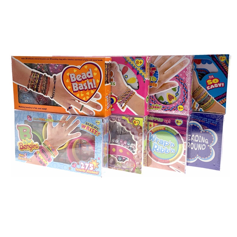 Bộ Hộp Làm Trang Sức Gồm Vòng cổ Và Vòng Tay Xỏ Hạt Diy Thích Hợp Cho Thanh Thiếu Niên 6-18 Tuổi