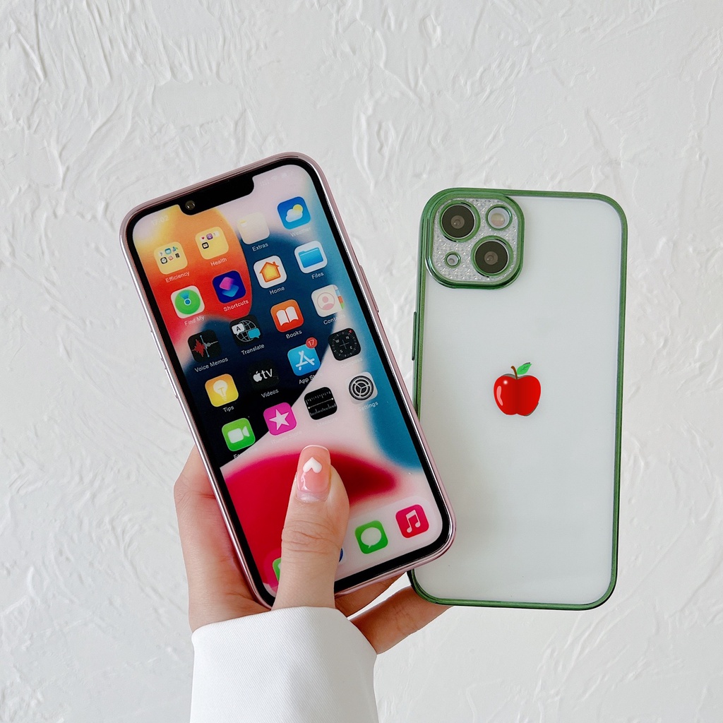 Ốp dẻo viền si Camera vân kim cương cao cấp iP 7 8 X XR 11 12 13 Pro Max [1/2]