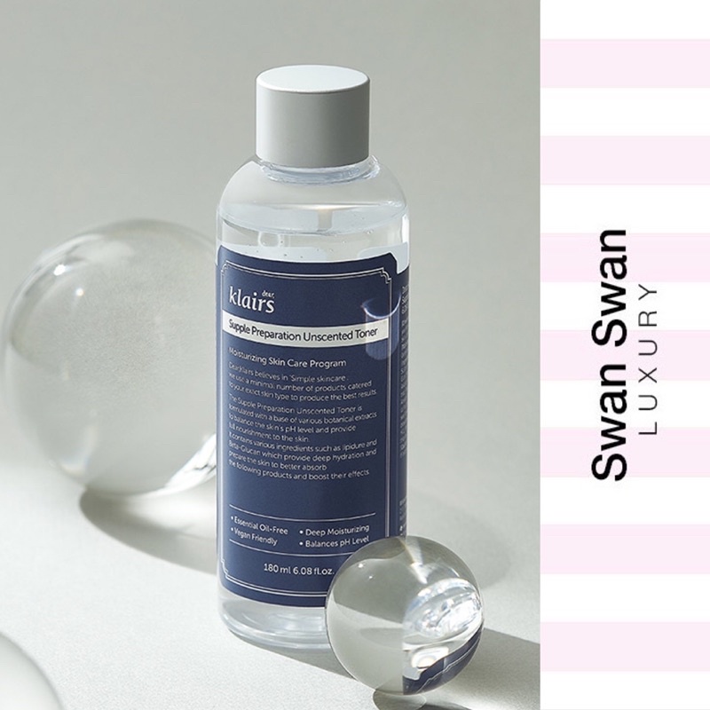 Nước Hoa Hồng Klairs Không Hương Liệu Da Nhạy Cảm 180ml