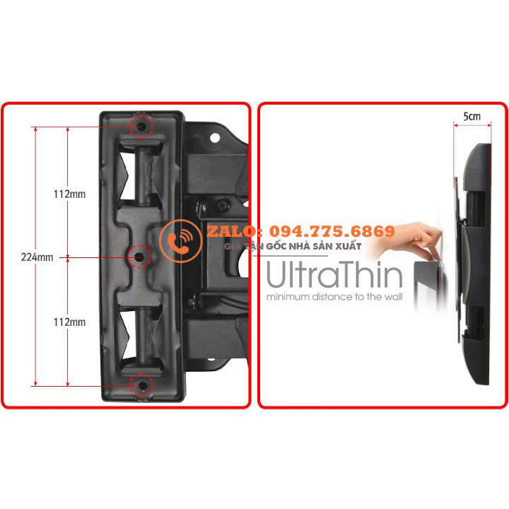 [Hàng Chính Hãng] Giá Treo Tivi Xoay Góc Đa Năng NB - P4 32 - 55 inch