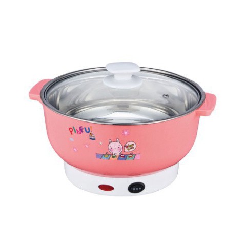 SALE 7 NGÀYNồi Lẩu Điện Mini Công Suất 1000W Chất Liệu Inox 304 Cao Cấp - Nồi Lẩu Điện NIKAI Vung Kính Đa Năng CaoÀY