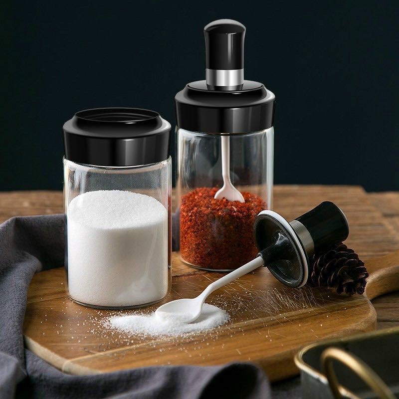 Lọ Đựng Gia Vị, Hũ Đựng Gia Vị Kèm Muỗn