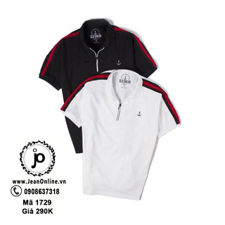 Bigsize Nam - Áo Thun Có Cổ Zip (MS 1729) áo phông ngoại cỡ