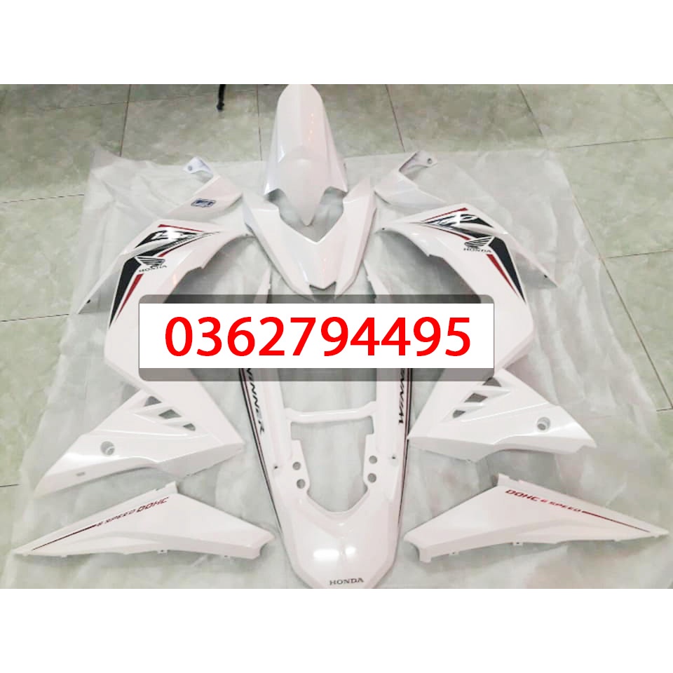Dàn áo Winner v1 Trắng đời 2018 Zin chính hãng Honda