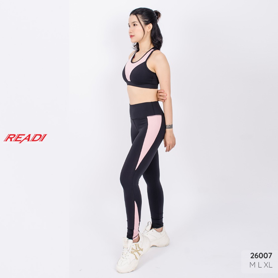 Bộ quần áo tập gym yoga nữ READI vải cao cấp thông thoáng co giãn 4 chiều - 26007