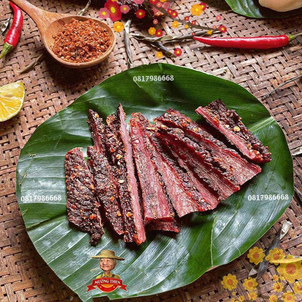 Thịt Trâu Gác Bếp Tây Bắc, Chuẩn Vị Vùng Cao Tặng Kèm Chẩm Chéo,An Toàn Vệ Sinh Thực Phẩm, [Ship Hỏa Tốc Hà Nội]
