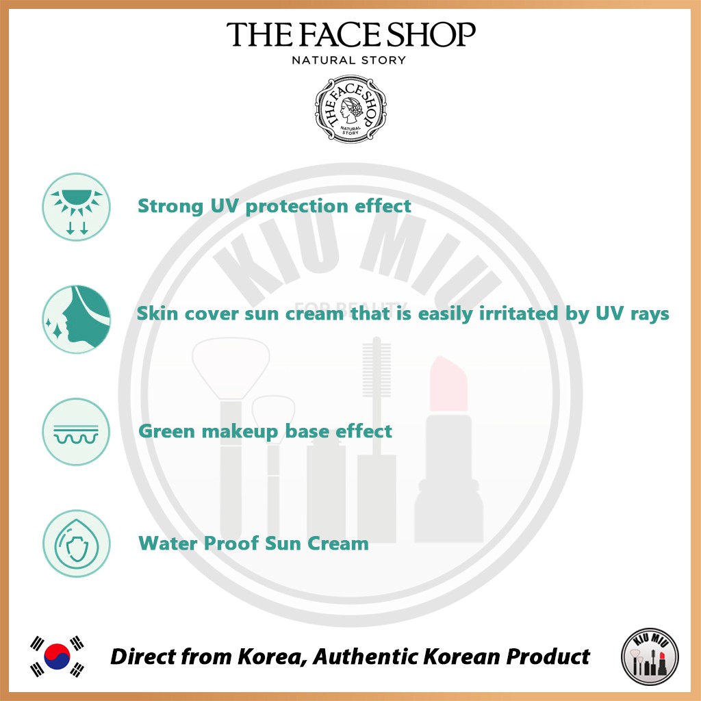 THE FACE SHOP POWER LONG-LASTING TONE UP SUN CREAM SPF50+ PA++++ *ORIGINAL KOREA*