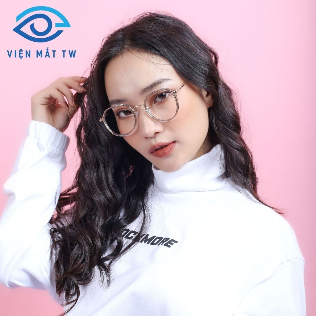 Kính cận thời trang nữ càng cốt kim loại Vienmattw1.Official-2018-Nhận cắt CẬN VIỄN LOẠN chất lượng cao