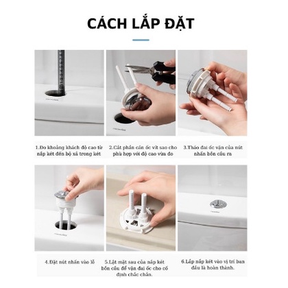 Nút nhấn xả bồn cầu loại tốt, nút 2 nhấn xả bồn cầu các loại