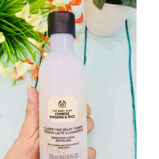 NƯỚC HOA HỒNG THE BODY SHOP CHINESE GINSENG & RICE CLARIFYING MILKY  250ML