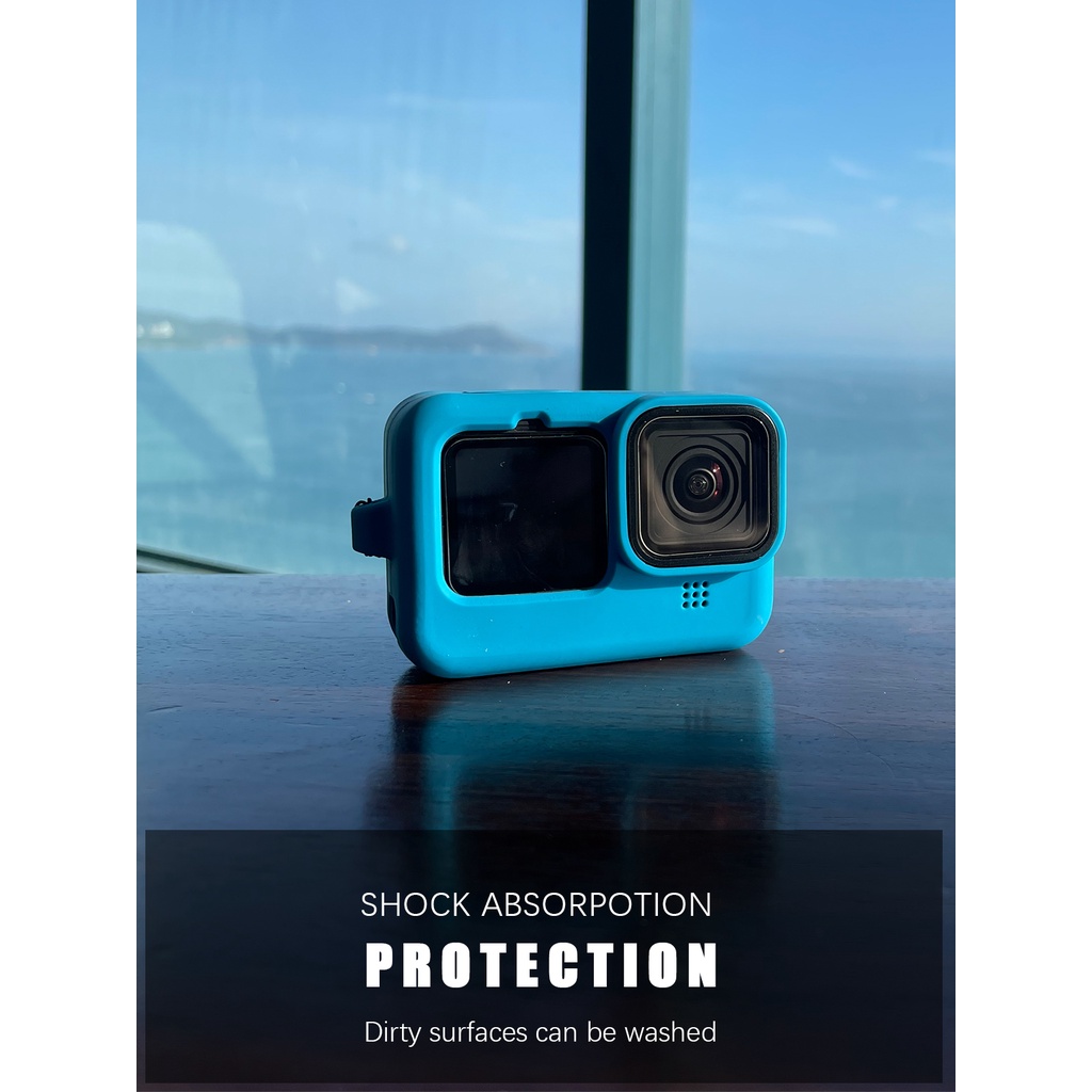 Khung gắn tay lái xe đạp LAMMCOU bằng silicon cho Go Pro Hero 11 10 9