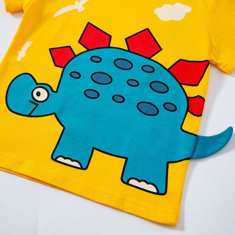 Áo khủng long BETOP cho bé, áo cộc tay bé trai chất cotton (A8106)