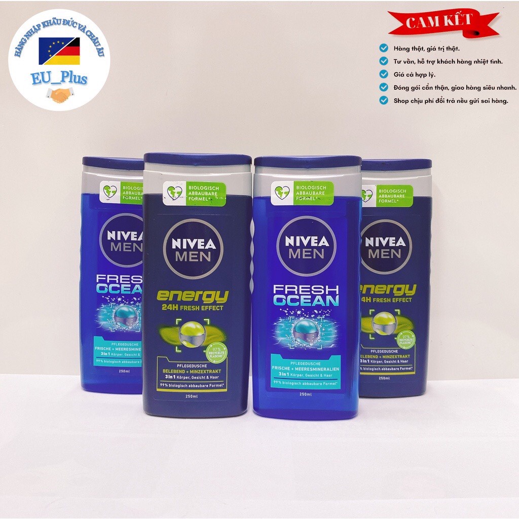 Sữa Tắm Gội Cho Nam Nivea Men Đức