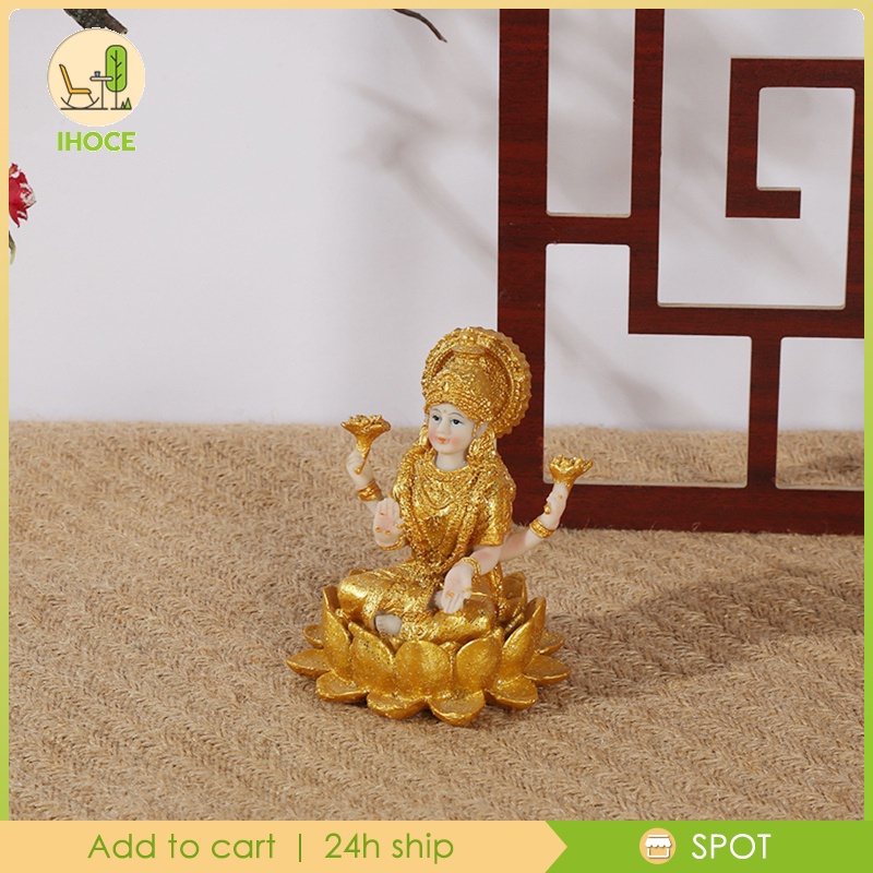 Tượng phật vàng Ấn Độ bằng nhựa resin dùng trang trí phòng