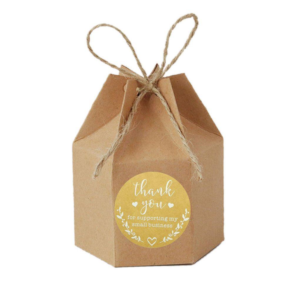 JONYE Miếng Dán Niêm Phong Túi Quà Chữ Thank You