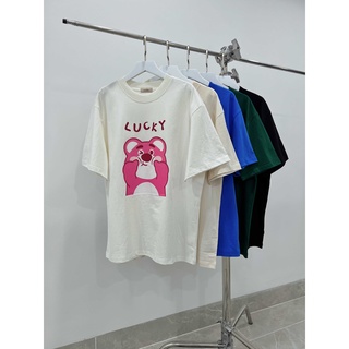 Áo thun tay lửng form oversize | Lucky Tee | Secodee