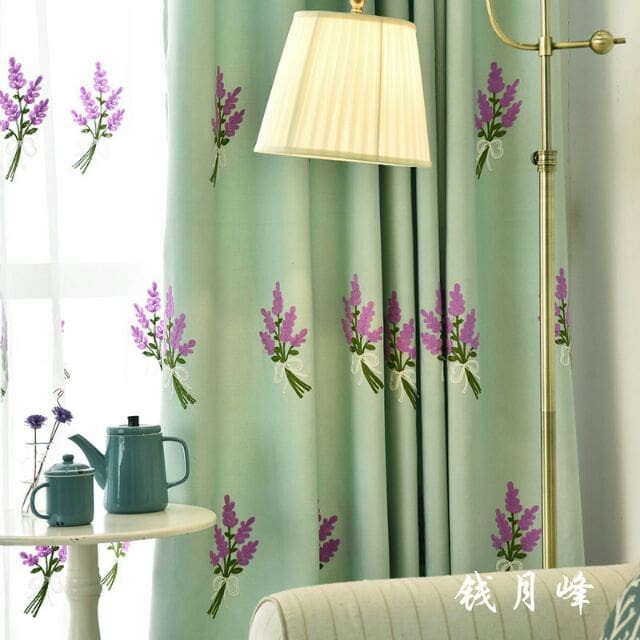 rèm cửa hoa Lavender ( nhiều kích thước )