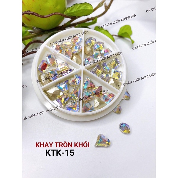 Đá khối đủ mẫu 1 set có 36 viên kèm khay