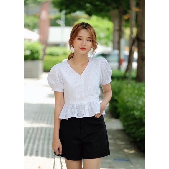 Áo blouse tay phồng Ellyclothing