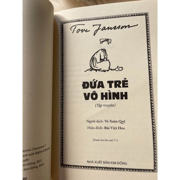 Sách – Đứa Trẻ Vô Hình (Tove Janson) – Chuyện Mumi