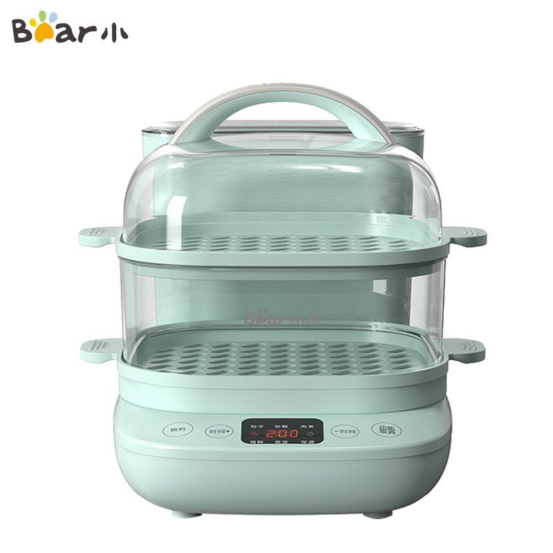 Nồi hấp Bear hai tầng dung tích 6L chính hãng vừa xinh vừa tiện lợi