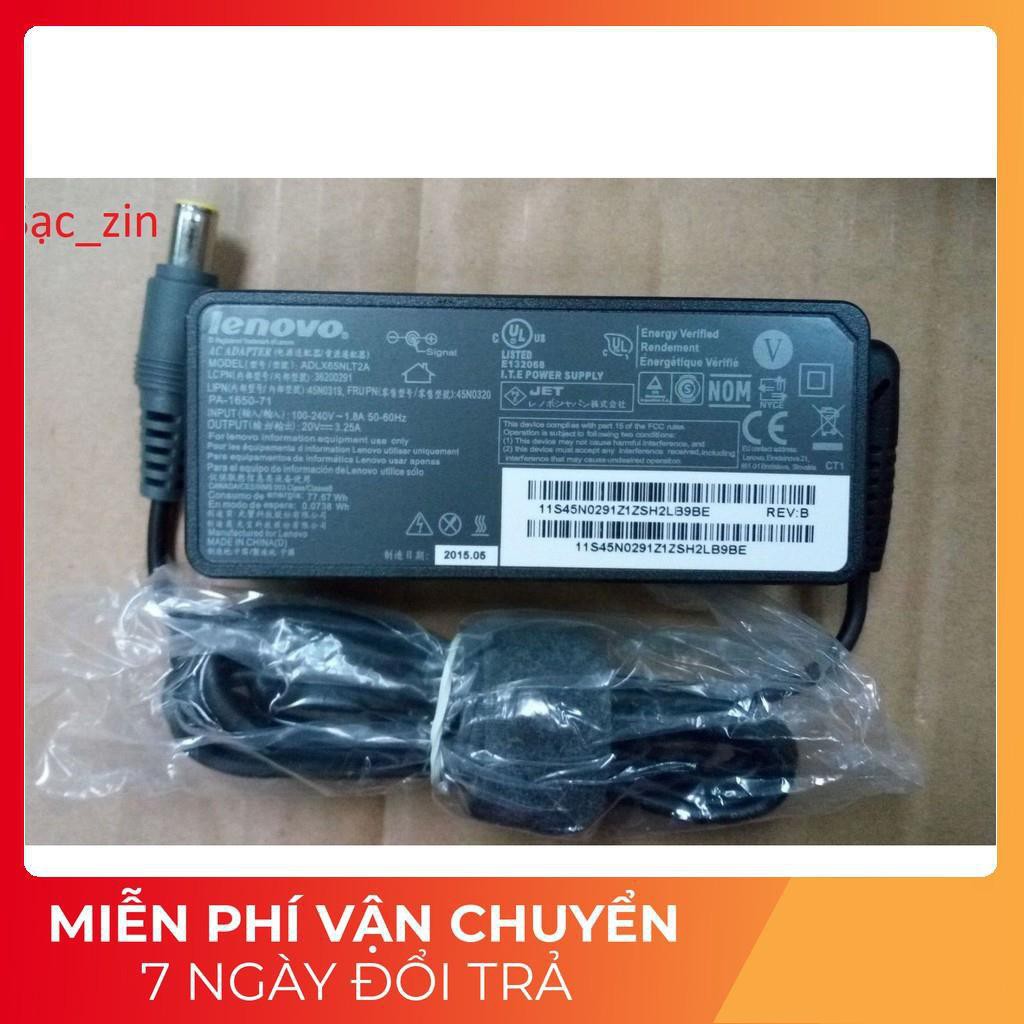 ⚡️[Sạc zin] Sạc laptop lenovo 20v - 3.25a - 65w chân kim to 7.9mm x 5.5mm